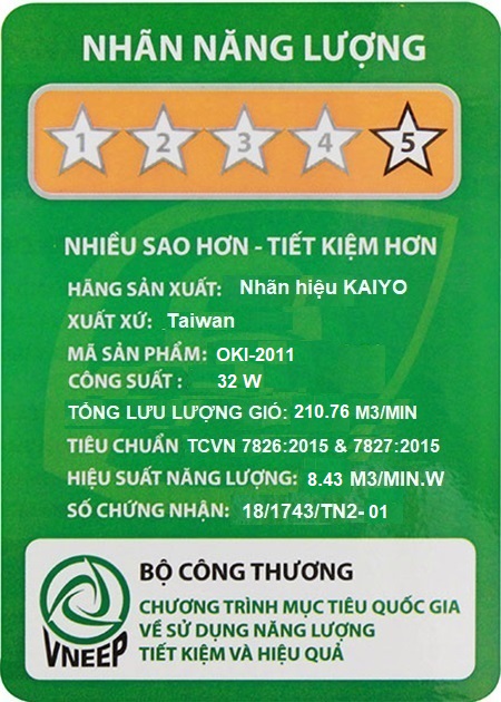 Nhãn năng lượng 5 sao