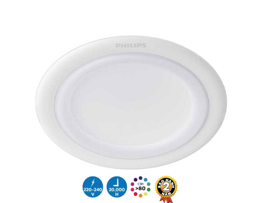 Đèn Led Downlight âm trần Philips Smalu 9W (có điều khiển)